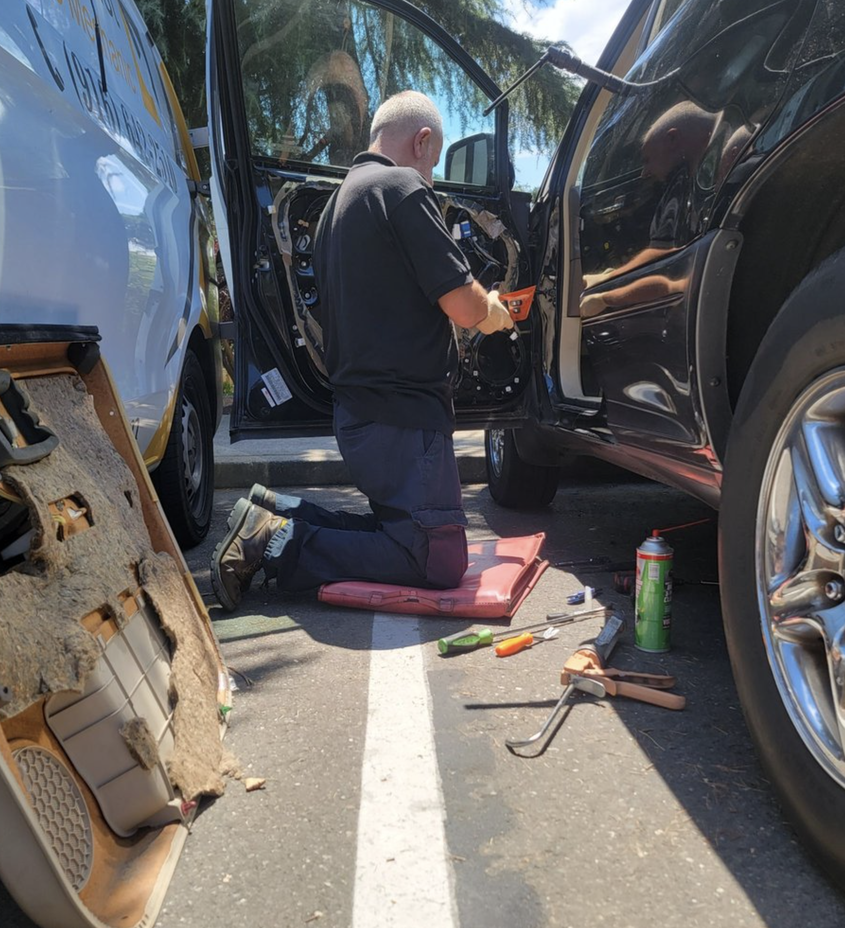 this image shows car repair in Hollywood, CA